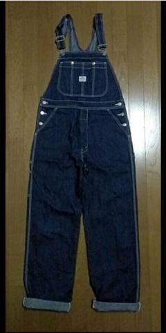 美品　BIG JOHN ダークデニム オーバーオール Lサイズ BIG JOHN ビッグジョン ダークデニム オーバーオール Lサイズ