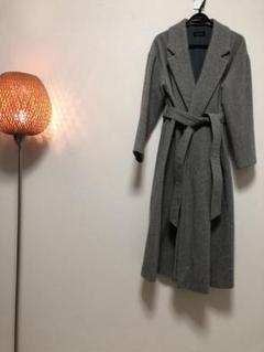 最終値下げ 美品 バーニーズニューヨーク ノーカラーウールコート