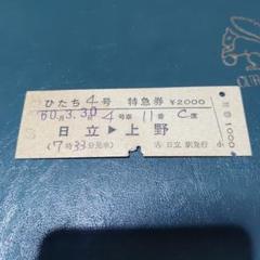 【希少】常磐線　急行ときわ　行先表示板　硬券切符 品質が 希少】常磐線急行ときわ行先表示板硬券切符 コレクション