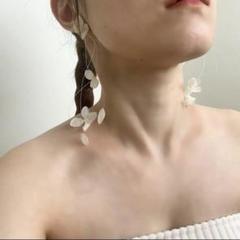 ★omochi★liqui かすみ草カローライヤリング かすみ草カローラピアス | liqui