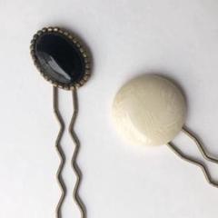 made in tokyo. アンティーク カボション ヘアコーム アクセサリー