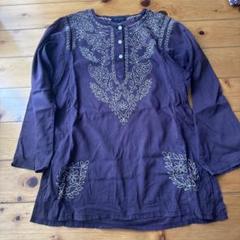 ANTIKBATIKアンティックバティック チュニックワンピース Sサイズ アンティークバティック・プリントワンピース 25S444 | 25SSから