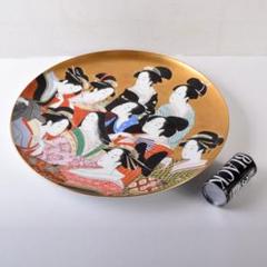 ノリタケ　スタジオコレクション　金彩　浮世絵　大皿　飾皿　M　7816C ノリタケ スタジオコレクション 金彩 浮世絵 大皿 飾皿 M 7816C