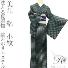 美品 洗える夏着物 誂えポリエステル 絽 小紋 着物 A2637 美品 洗える夏着物 紗 小紋 着物 A2978 - メルカリ