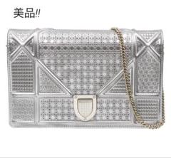 N2759 美品!! クリスチャンディオール ディオラマ チェーンウォレット