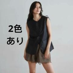 searoomlynn 新品未使用　ブラック SeaRoomlynn バイカラーRibbonブークレキャミ ブラック - メルカリ