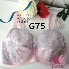 ワコール日本製サイズオーダーSIZE ORDERフルカップブラジャーG75ピンク