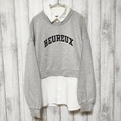 pom ponette junior　L(160)　短丈 レイヤードトップス