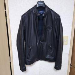 POLO RALPH LAUREN レザージャケット 黒 シングルライダース