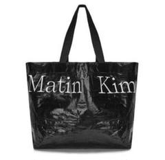 Matin Kim ブラック エコバッグ