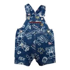 ミキハウス 80 ロンパース クマ柄 夏物 レトロ ヴィンテージ レア オールド