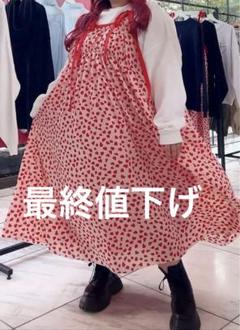 ちゅぶ キャミ ワンピース 赤ハート くれまぐ Uran ちゅぶ キャミ ワンピース 赤ハート くれまぐ Uran - メルカリ