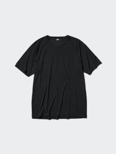 ユニクロ　ドライEX クルーネックTシャツ/ライト ブラック M ほぼ新品