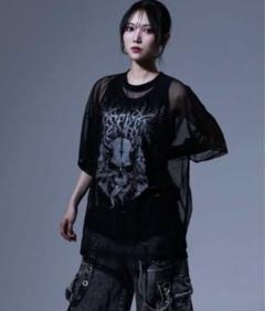 REFLEM/レフレムタンク付きシアーメッシュTシャツ/ハーフ
