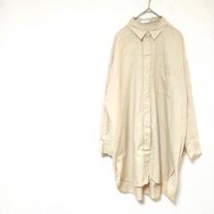 AMERICAN HOLIC ベージュ オーバーサイズ 長袖シャツ　M