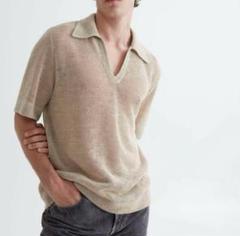 SÉFR ベージュ Mate ニットポロシャツ SéfrのSSENSE 日本限定 ベージュ Mate ニットポロシャツがセール中