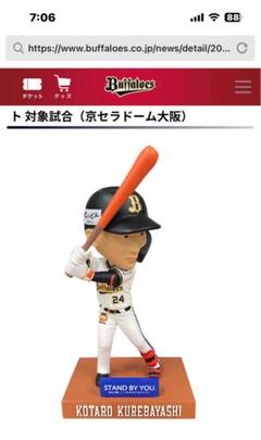 紅林弘太郎ボブルヘッド　オリックスバファローズ