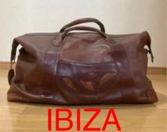 エコメルカリ便で更に値下げ！イビザIBIZA ボストンバッグ　キャンバス/レザー エコメルカリ便で更に値下げ！イビザIBIZA ボストンバッグ