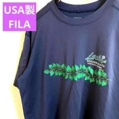 USA製　フィラ　FILA Tシャツ サッカー　ホノルル　ハワイ　ネイビー