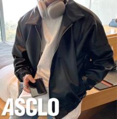 ジャケット・アウター ASCLO Crop Leather Jumper ASCLO Crop Leather Jumper レザージャケット
