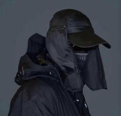 y2k 00's balaclava cap deadstock　Black　1