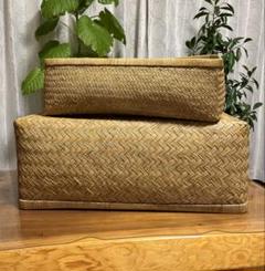 【伝統工芸品】アンティーク・柳製収納ケース｜民藝品　柳行李(やなぎごおり)その3 柳行李 やなぎごうり 収納籠 アンティーク 年代物 伝統工芸品
