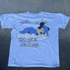 90s Disney おやすみミッキー Tシャツ メンズ L