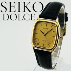 【希少品　新品電池】3087 SEIKO DOLCE メンズ腕時計　ゴールド　金
