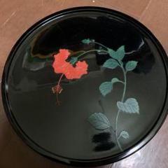 お盆 ハイビスカス 華 花 南国 沖縄県 紅房 ベンゴ 漆塗り 漆器
