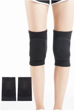 M　男女　膝サポーター　膝当て 黒色　ヨガ　バレーボール コスプレ 庭仕事