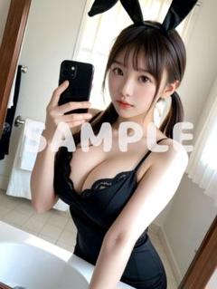 バニーガール A4 ポスター AI美女 グラビア セクシー 可愛い n567