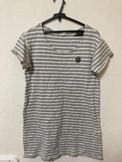 3can4on ストライプ 半袖Tシャツ