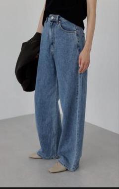 na.e Wide Loose Jeans Deep Blue M 通常丈