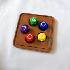 コンギ イカゲーム 5個 並べる台付き プラスチック製 知育 おもちゃ