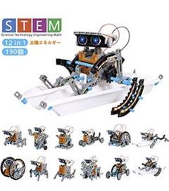 子供向けソーラーロボットキット STEM教育用 DIY建物玩具 太陽光発電