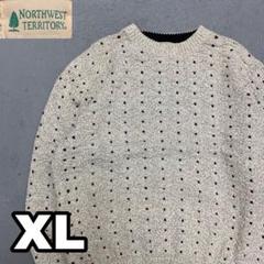 WC213 90年代　NORTHWEST TERRITORY 総柄　ニット