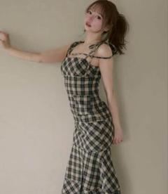 andmaryチェック柄マーメイドドレス andmary風 チェック柄マーメイドドレス - メルカリ