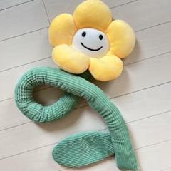 カーテン タッセル ぬいぐるみ スマイルフラワー タイバックホルダー ひまわり
