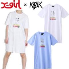 X-girl Tシャツワンピース うさぎ