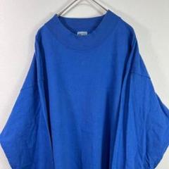 USA製 90s anvil ハイネック ロンT ブルー