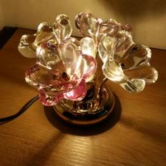 HOYA クリスタル スタンド フラワーランプ 寝室照明
