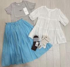 ❤️新品タグ付き❤️130❤️5点SET❤️スカート❤️ティアード❤️リブ❤️