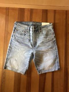新品　AMERICAN EAGLEストレッチ ダメージUSED加工ハーフパンツ