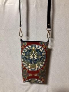 更紗帯リメイクスマホショルダーバッグ