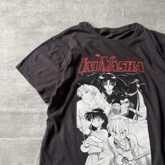 【ツラ抜群◎】アニメTシャツ犬夜叉サンデー古着　トレンド日暮かごめキャラT黒M