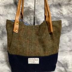 【美品】HarrisTweed ハリスツイード　ハンドバック