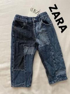 美品ZARAキッズ パッチワーク・デニム　パンツ／ジーンズ　86cm ボトムス