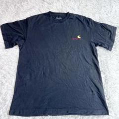 carhartt　カーハート　ロゴ刺繍　Tシャツ　ブラック　S