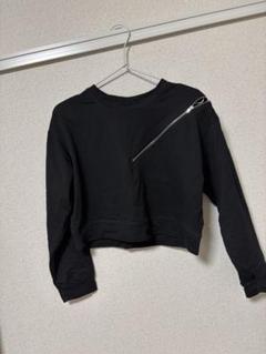 【美品】ジッパーロンT ブラック