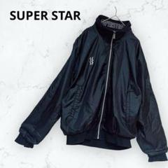 ＊スーパースター＊ジャンバー ウィンドブレーカー 裏メッシュ 黒×グレー
